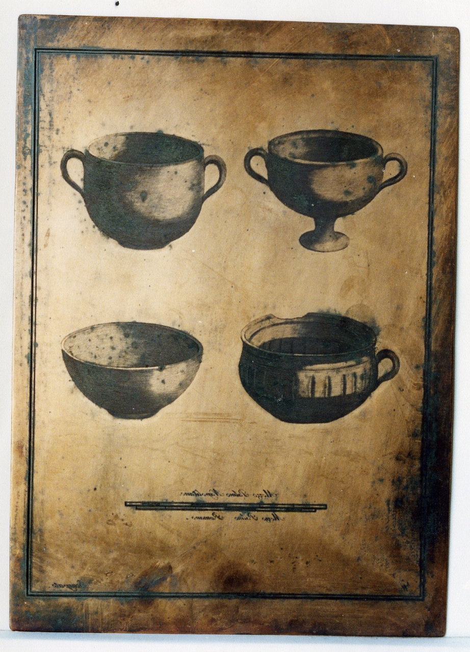 coppette (matrice) by Scarpati Vincenzo, Morghen Giovanni Elia (sec. XVIII)