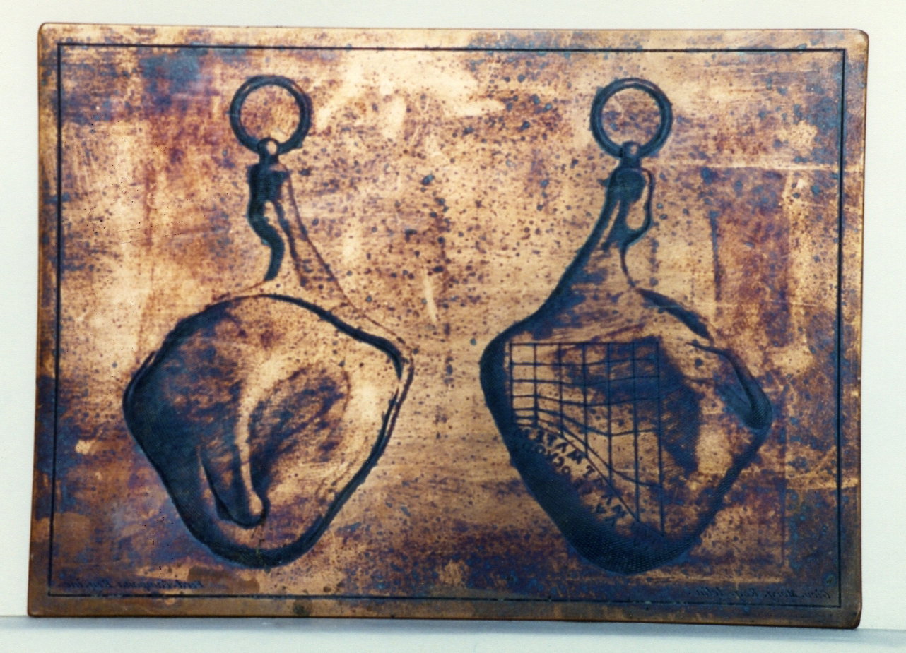 orologio solare a forma di prosciutto (matrice) by Morghen Giovanni Elia, Campan