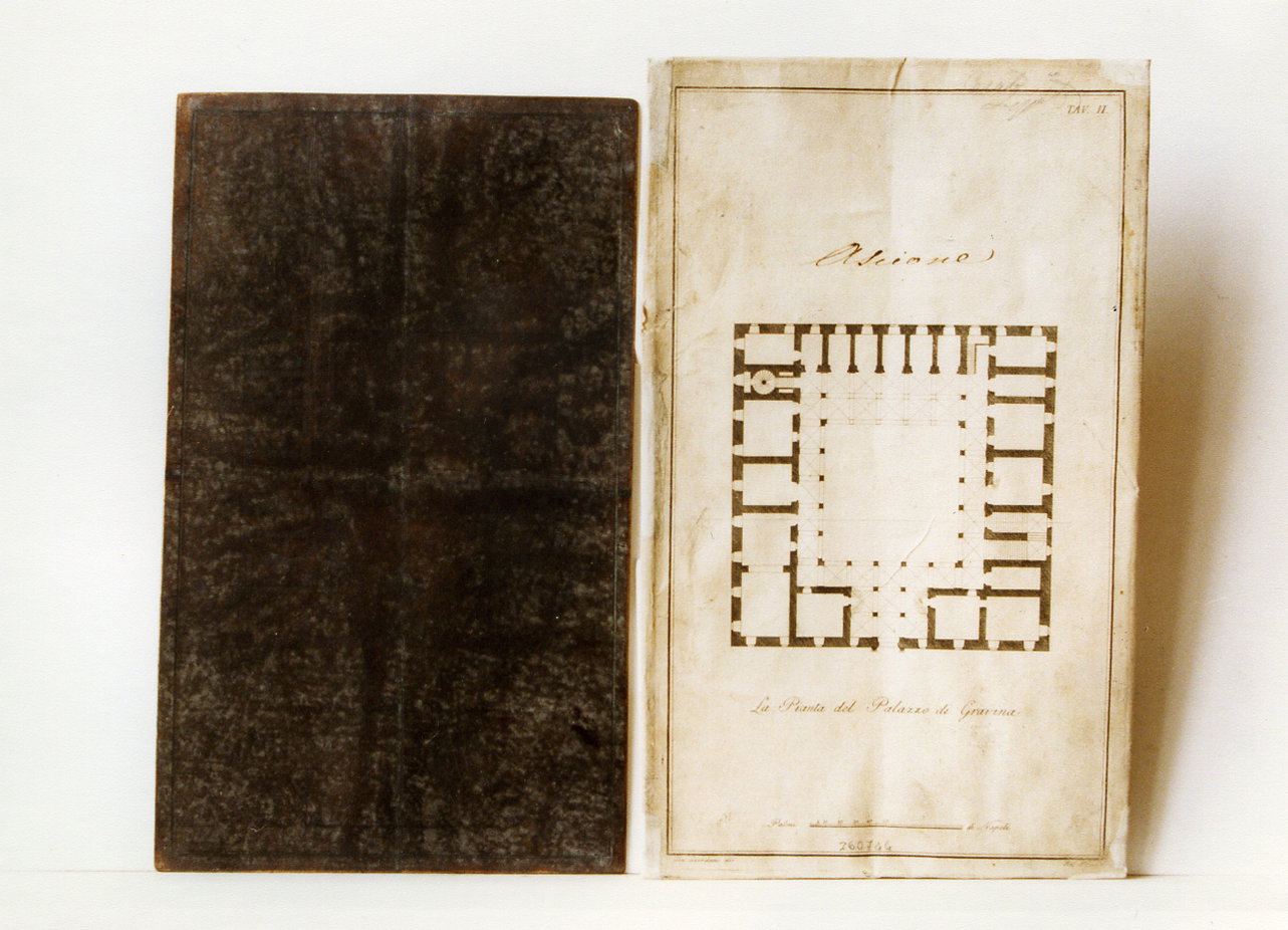 Palazzo Gravina: pianta (matrice) by Aloja Raffaele, Giordano Giuseppe (prima me