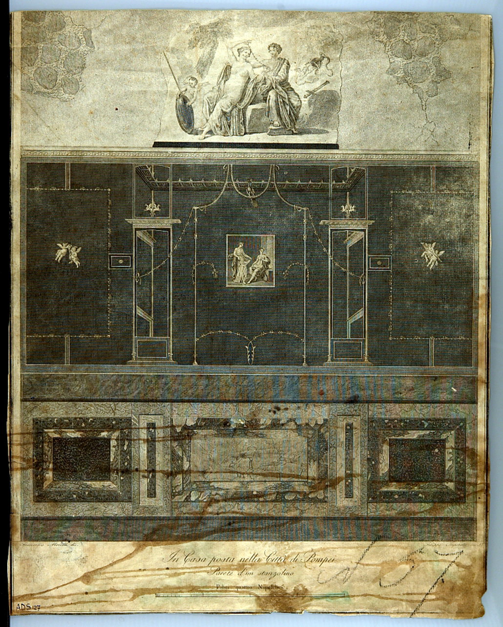 decorazione pittorica parietale (incisione) di Morelli Francesco, Imperato Filip