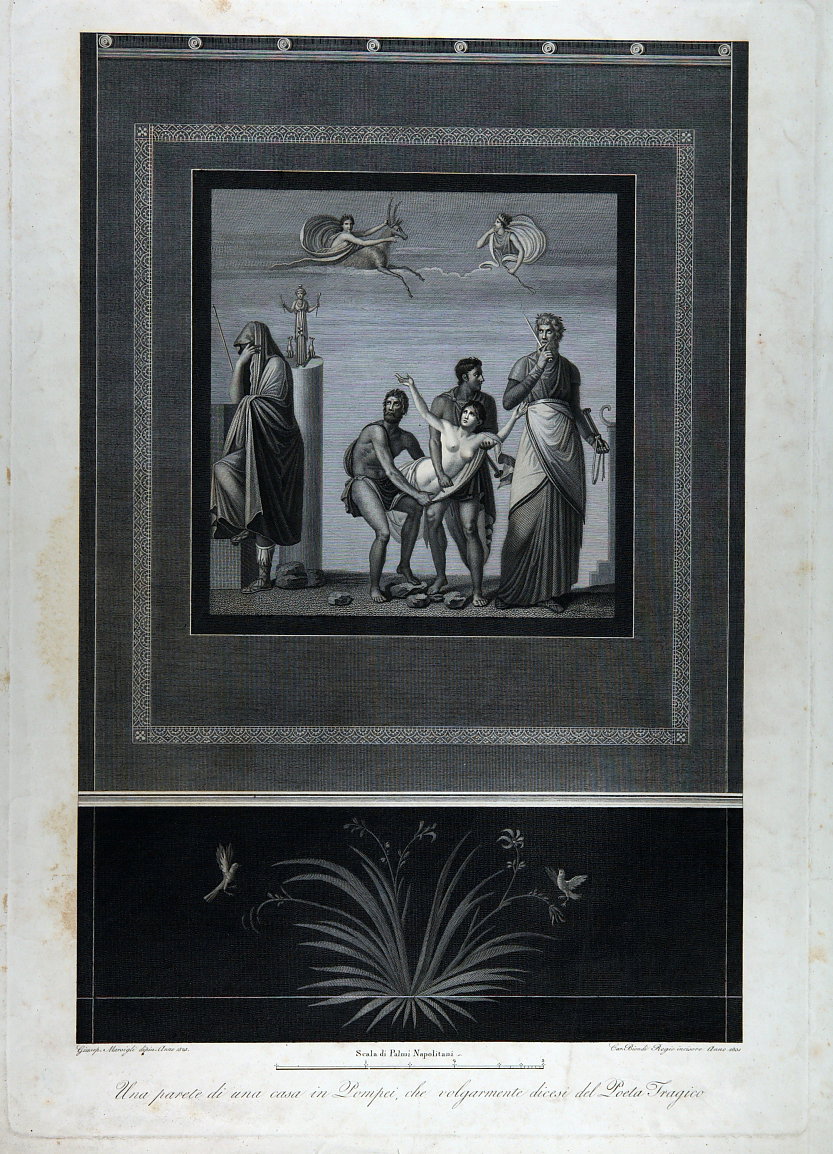 sacrificio di Ifigenia (incisione) di Marsigli Giuseppe, Biondi (secondo quarto 