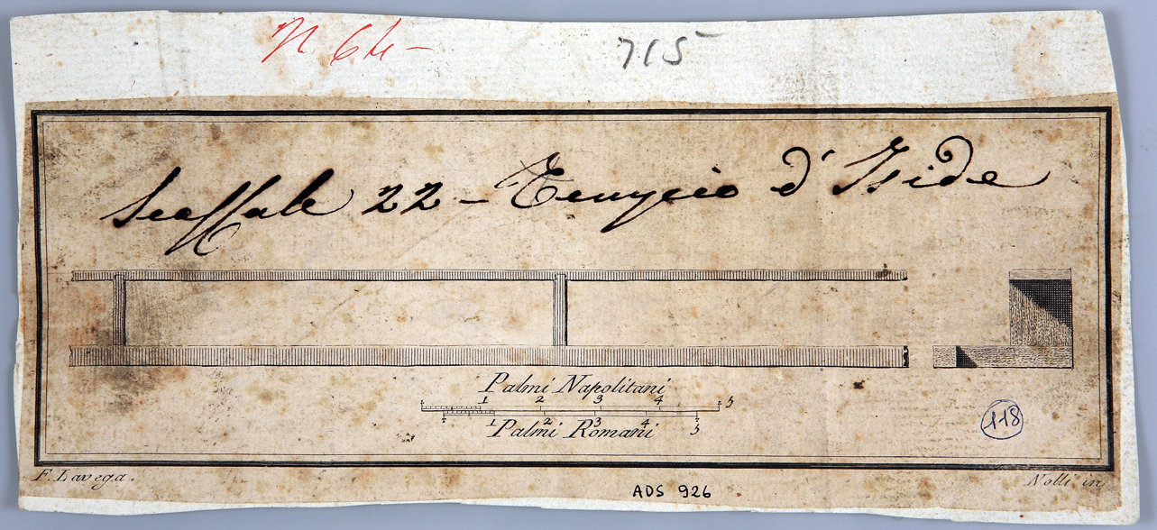 rifinitura metallica (incisione) by La Vega Francesco, Nolli Carlo (seconda met&