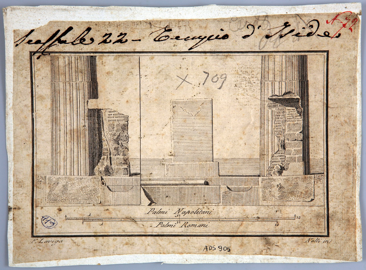 colonne ed ara (incisione) di La Vega Francesco, Nolli Carlo (seconda met&agrave