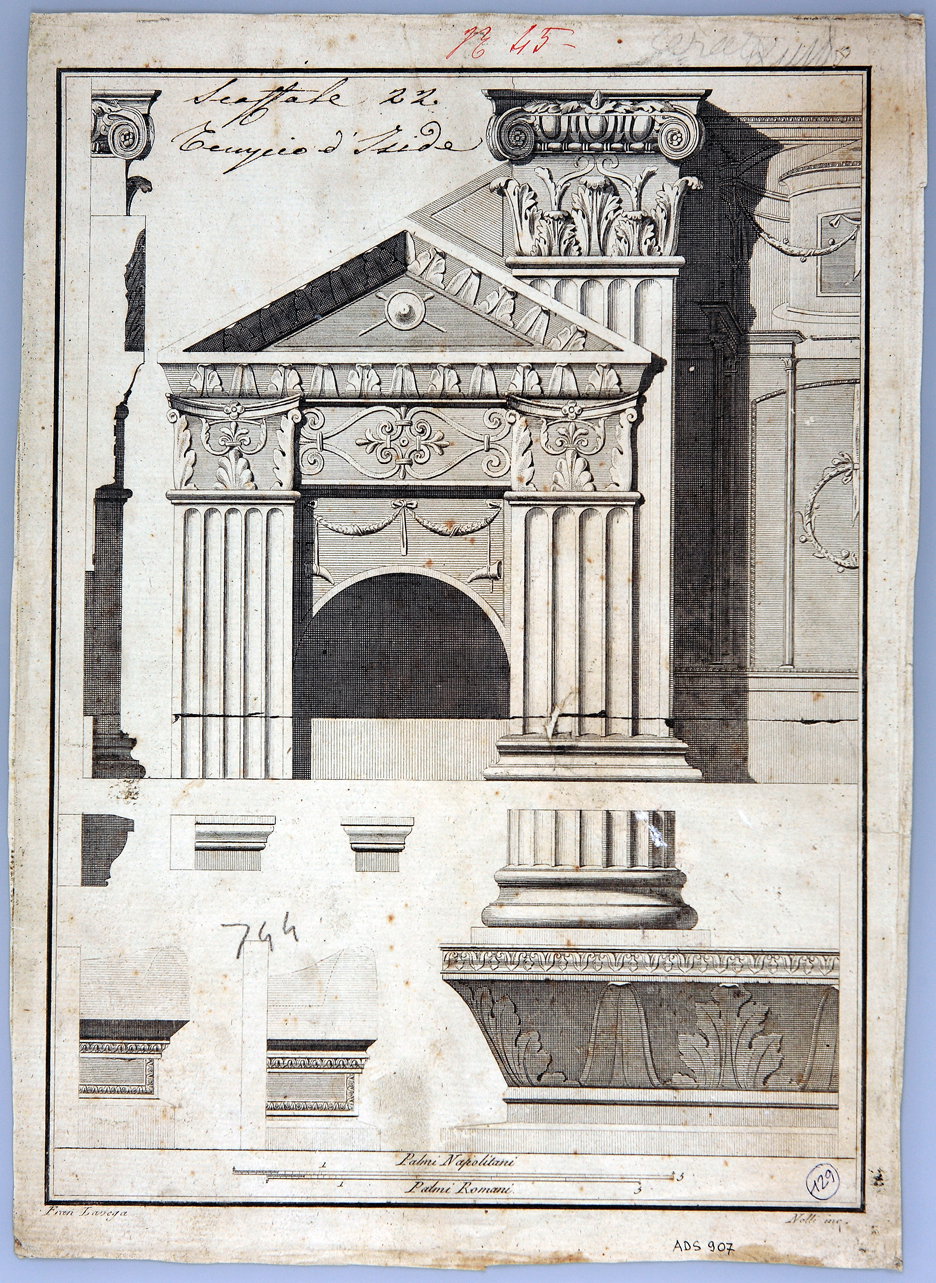 nicchia in stucco (incisione) di La Vega Francesco, Nolli Carlo (seconda met&agr