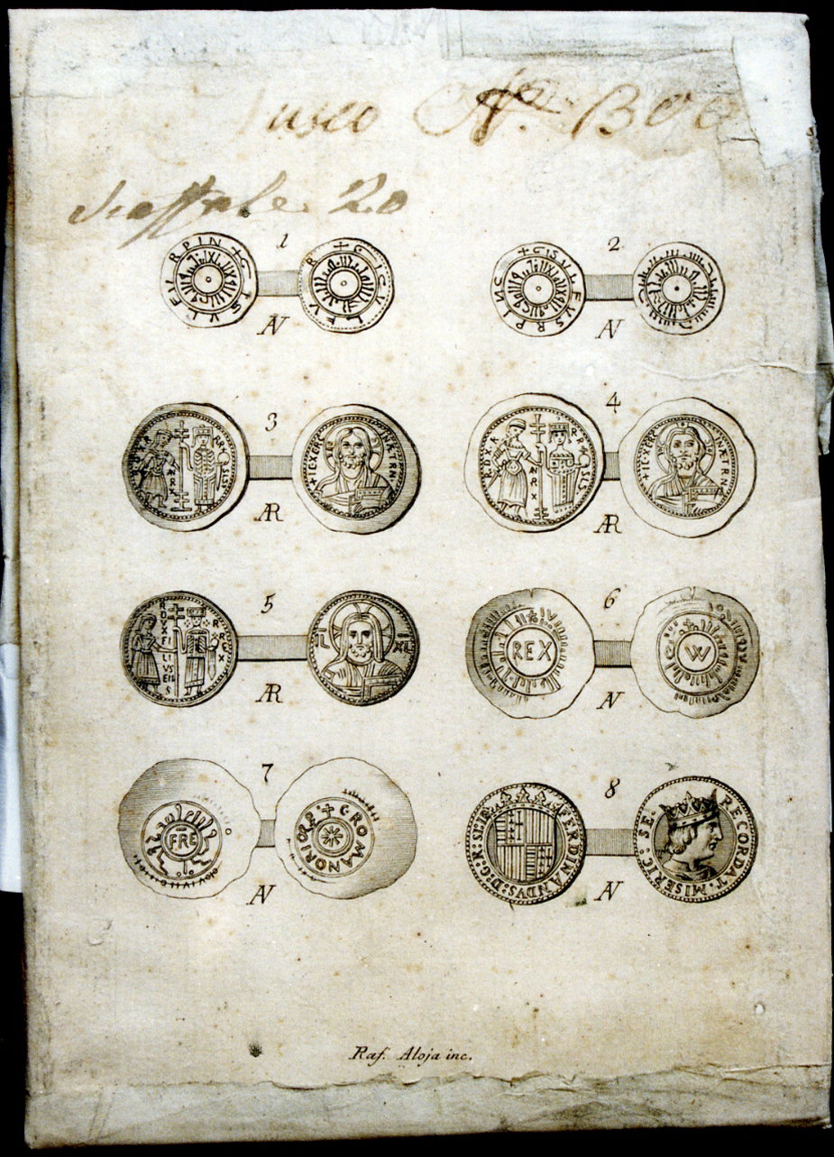 monete (stampa controfondata) by Aloja Raffaele (sec. XIX)