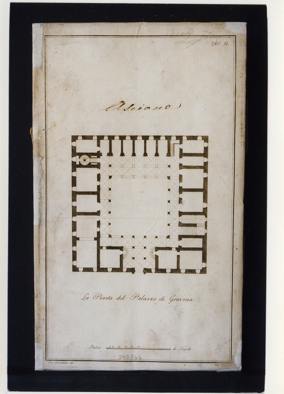 La Pianta del Palazzo di Gravina