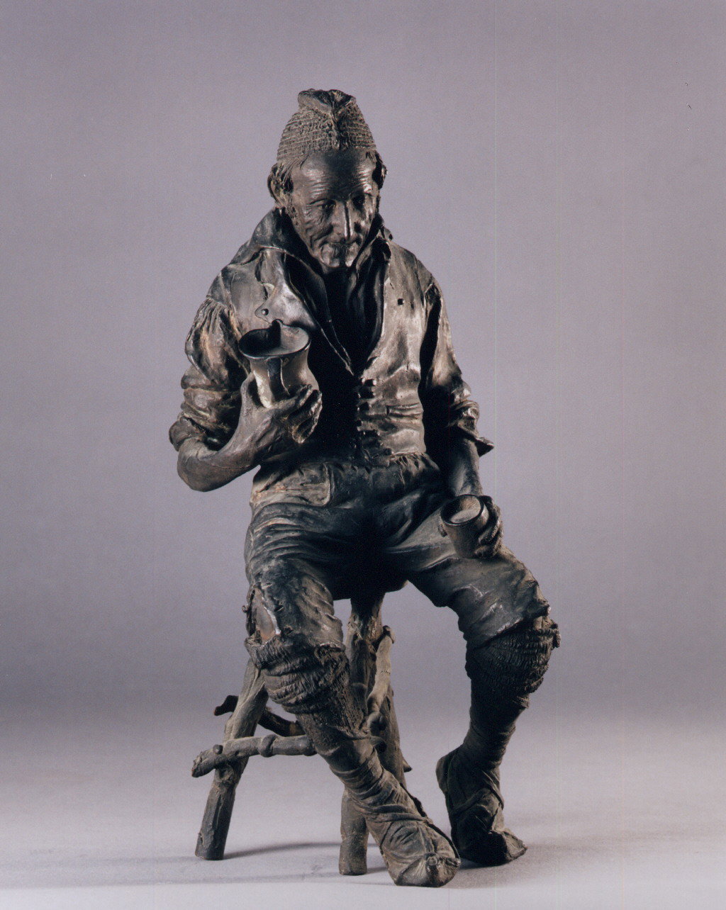 figura maschile di anziano (statuetta) di Fosca Pasquale (ultimo quarto sec. XIX