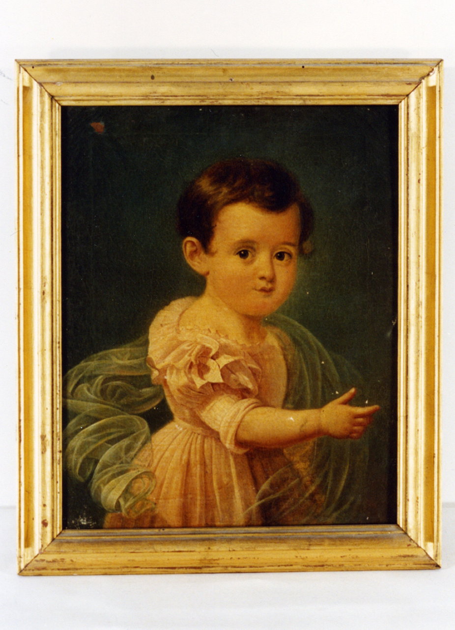 ritratto di bambina (dipinto) by Carta Nicola (met&agrave; sec. XIX)