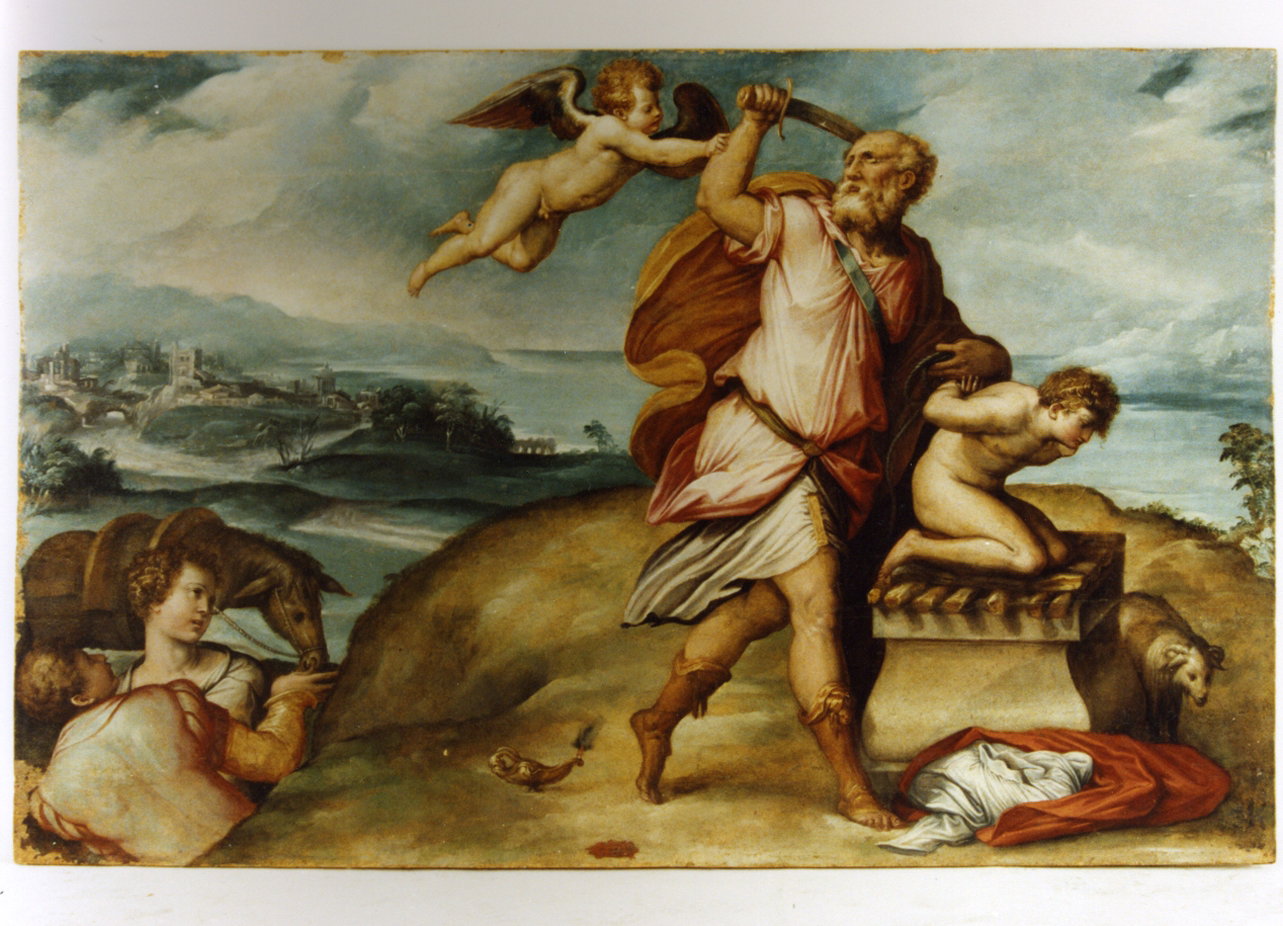 sacrificio di Isacco (dipinto) by Vasari Giorgio (sec. XVI)