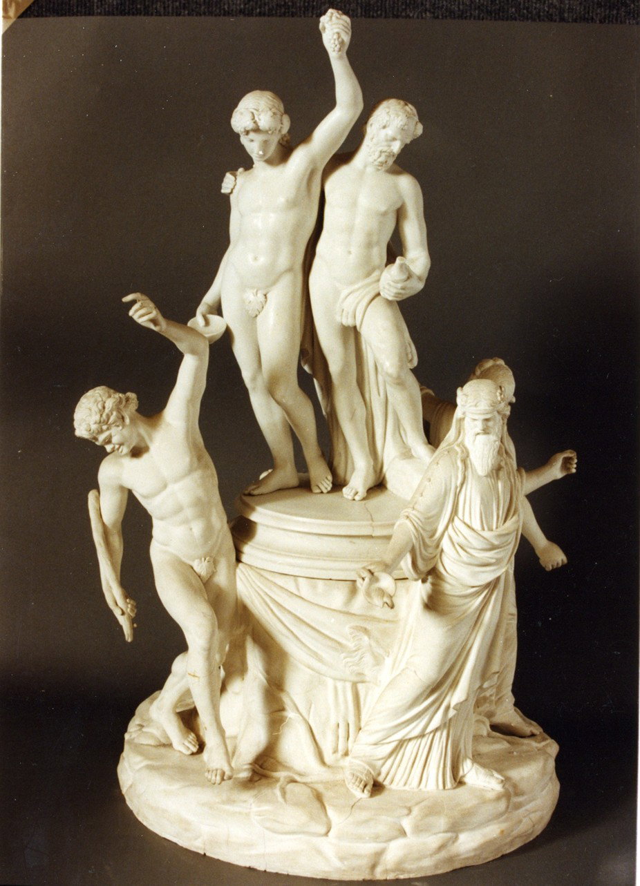 trionfo di Bacco e Arianna (gruppo scultoreo) - manifattura napoletana (sec. XIX