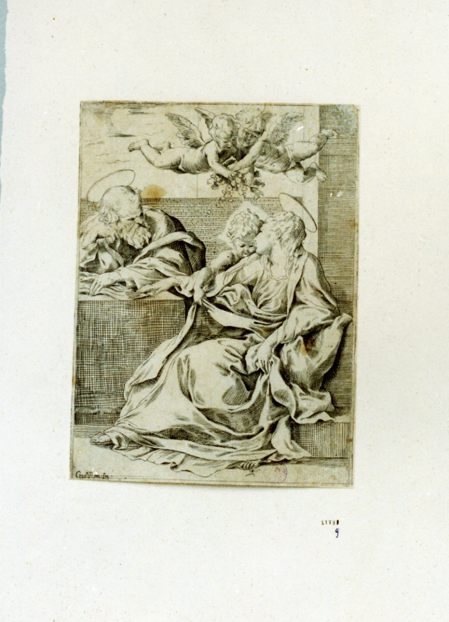 Sacra Famiglia (stampa) by Reni Guido (prima met&agrave; sec. XVII)