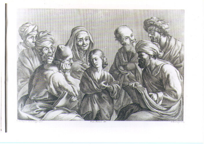 DISPUTA DI GESU' CON I DOTTORI DEL TEMPIO (stampa) by Merisi Michelangelo d