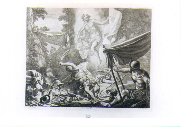 RESURREZIONE DI CRISTO (stampa) di Vecellio Tiziano, Verkruis Theodor, Sacconi C