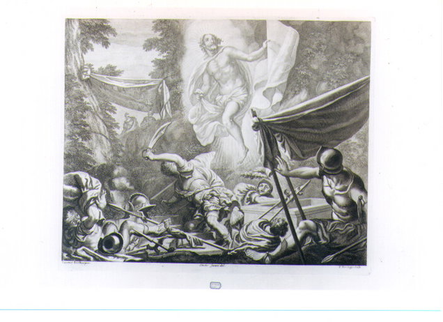 RESURREZIONE DI CRISTO (stampa) di Vecellio Tiziano, Verkruis Theodor, Sacconi C 