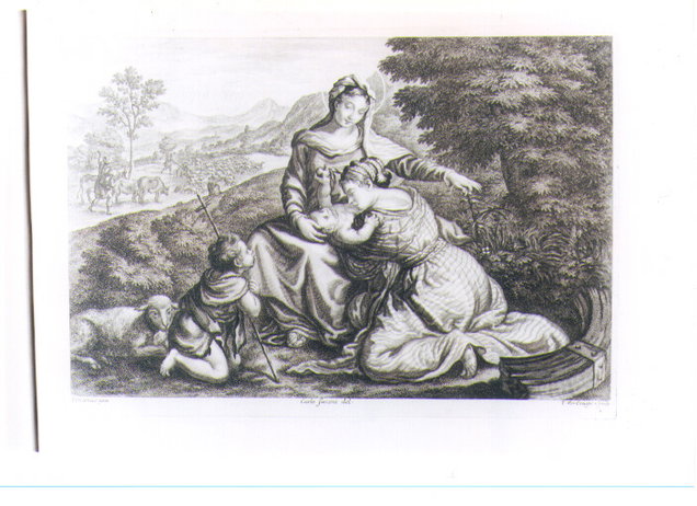 MADONNA CON BAMBINO SAN GIOVANNINO E SANTA CATERINA (stampa) by Sacconi Carlo Ve 