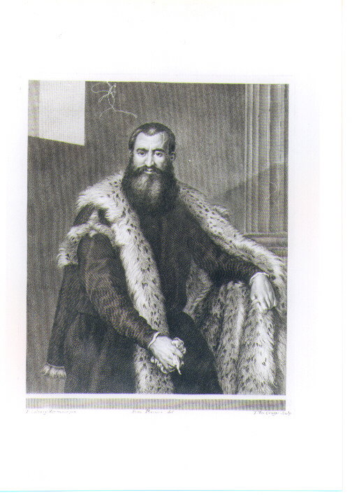 RITRATTO MASCHILE CON PELLICCIA (stampa) di Caliari Paolo detto Paolo Veronese,  