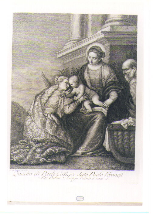 MATRIMONIO MISTICO DI SANTA CATERINA D'ALESSANDRIA (stampa) by Caliari Paol