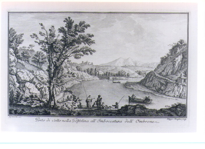VEDUTA DEL PORTO NELLA GOLFOLINA (stampa) by Morghen Filippo, Zocchi Giuseppe (s