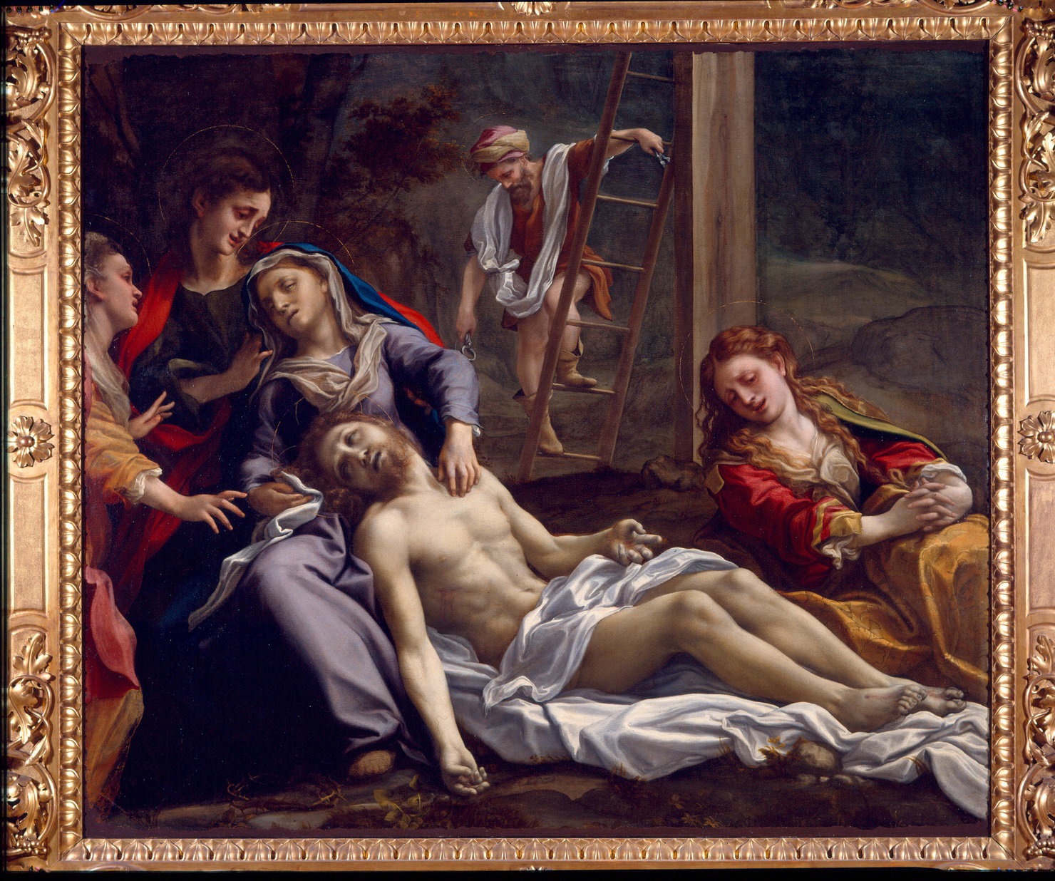 Compianto su Cristo morto (dipinto) by Allegri Antonio detto Correggio (sec. XVI