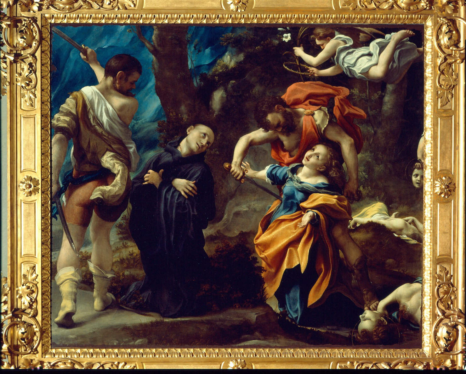 Martirio dei Santi Placido, Flavia, Eutichio e Vittorino (dipinto) by Allegri An