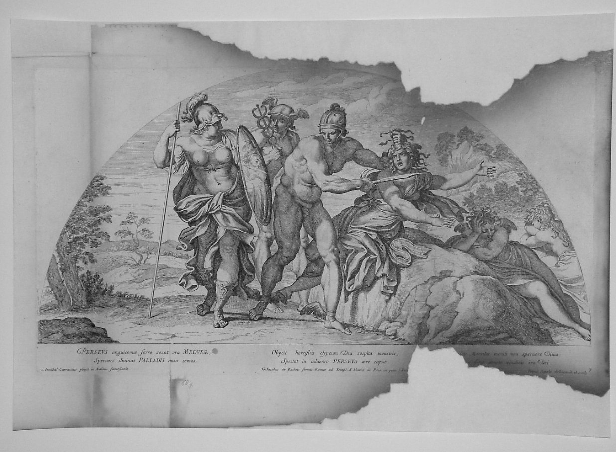 PERSEO E MEDUSA (stampa, serie) by Dell'Aquila Pietro, Carracci Annibale (s