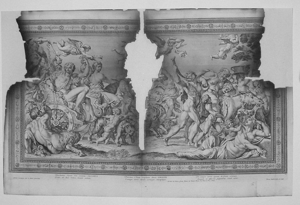 TRIONFO DI BACCO E ARIANNA (stampa, serie) di Dell'Aquila Pietro, Carracci 