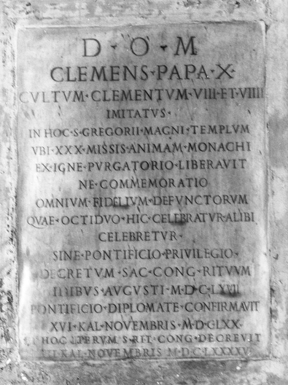 lapide commemorativa - ambito romano (sec. XVII)