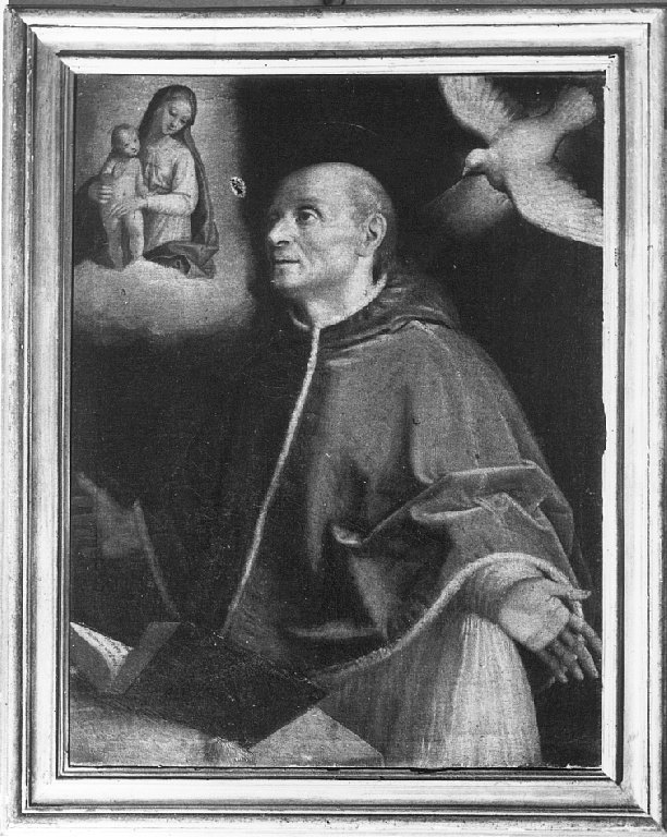 san Gregorio Magno e la Madonna con Bambino (dipinto) by De Vecchi Giovanni (ult