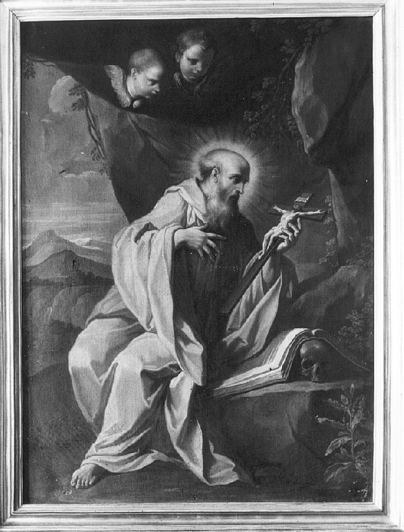 San Romualdo in adorazione del Crocifisso (dipinto) di Subleyras Pierre (cerchia