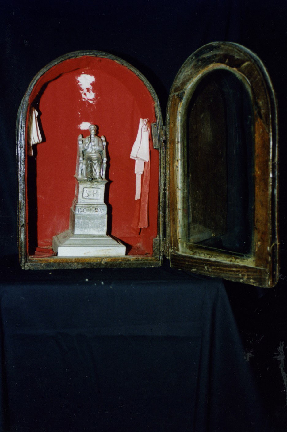 San Pietro in cattedra (statuetta) - bottega sarda (fine/inizio secc. XIX/ XX)