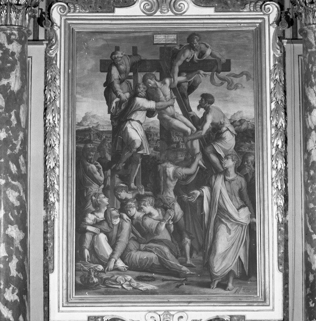 deposizione di Cristo dalla croce (dipinto) by Vasari Giorgio (e aiuti) (sec. XV