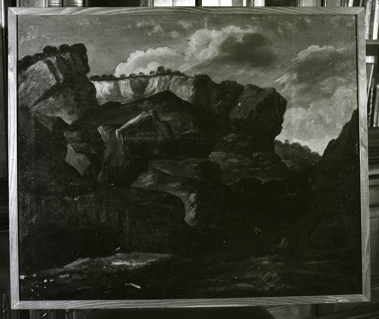 paesaggio roccioso (dipinto) by Onofri Crescenzio (sec. XVIII)