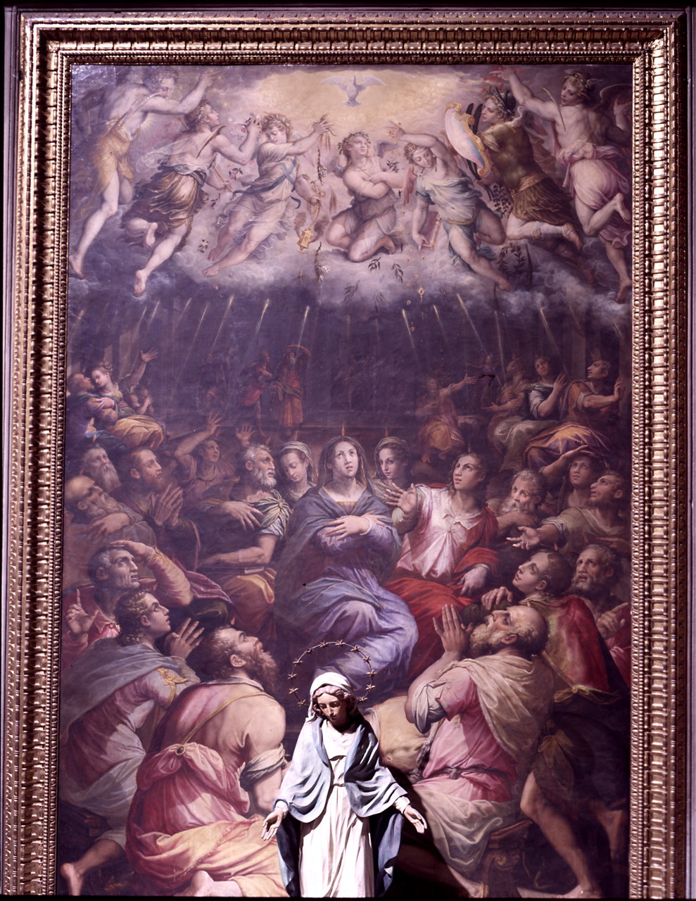 Pentecoste (dipinto) di Vasari Giorgio (e aiuti) (sec. XVI)