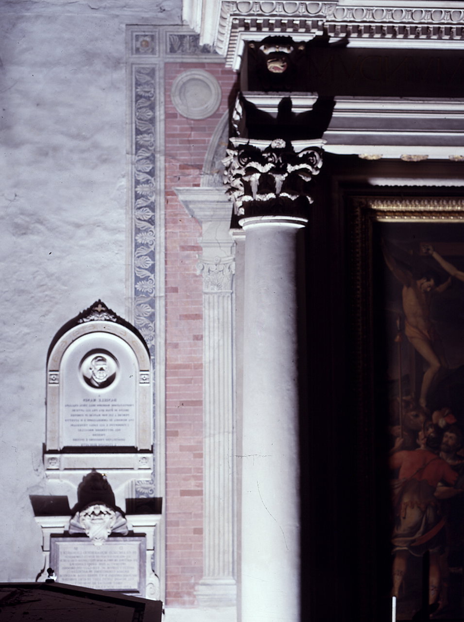 motivi decorativi architettonici (dipinto, frammento) di Bigordi Domenico detto 