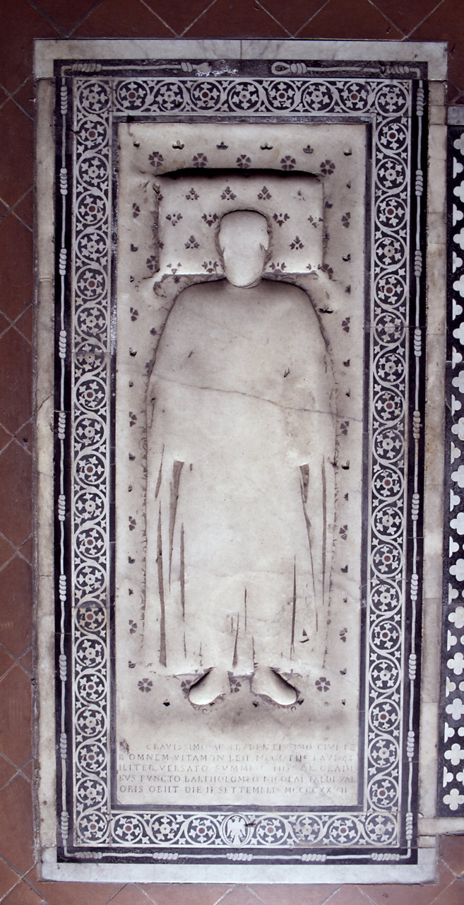 ritratto di Bartolomeo Valori (lastra tombale) by Ghiberti Lorenzo (sec. XV)