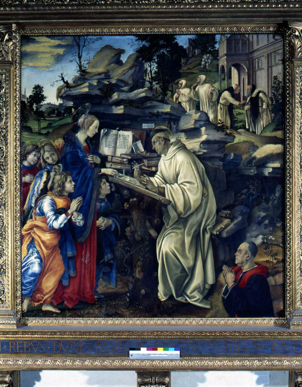 apparizione della Madonna a San Bernardo scrivente (dipinto) di Lippi Filippino 