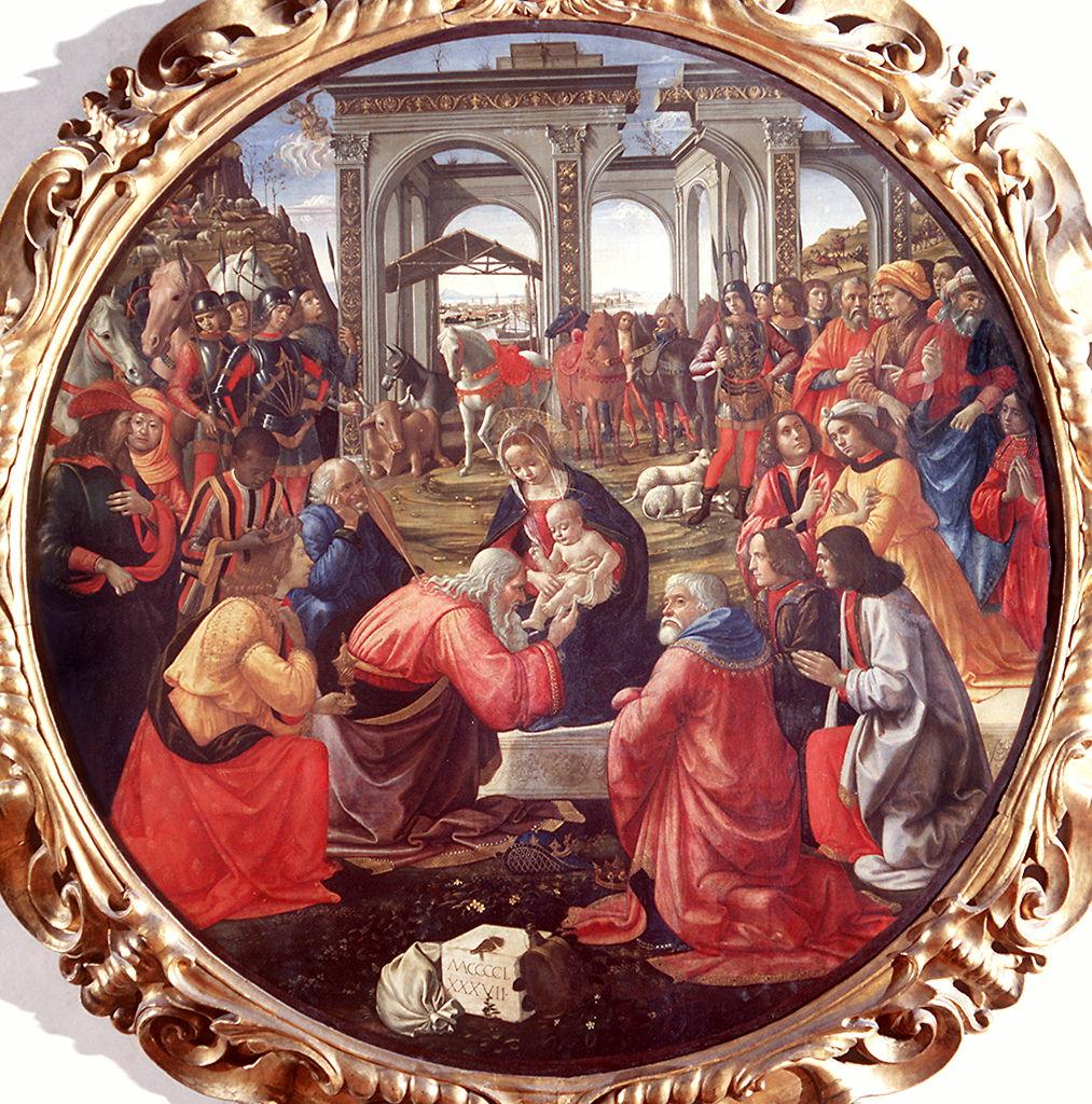 adorazione dei Re Magi (dipinto) di Bigordi Domenico detto Domenico Ghirlandaio 