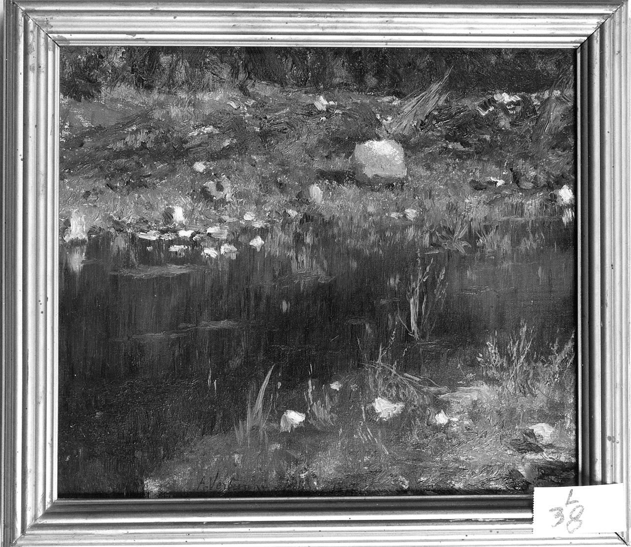 paesaggio (dipinto) by Vertunni Achille (sec. XIX)