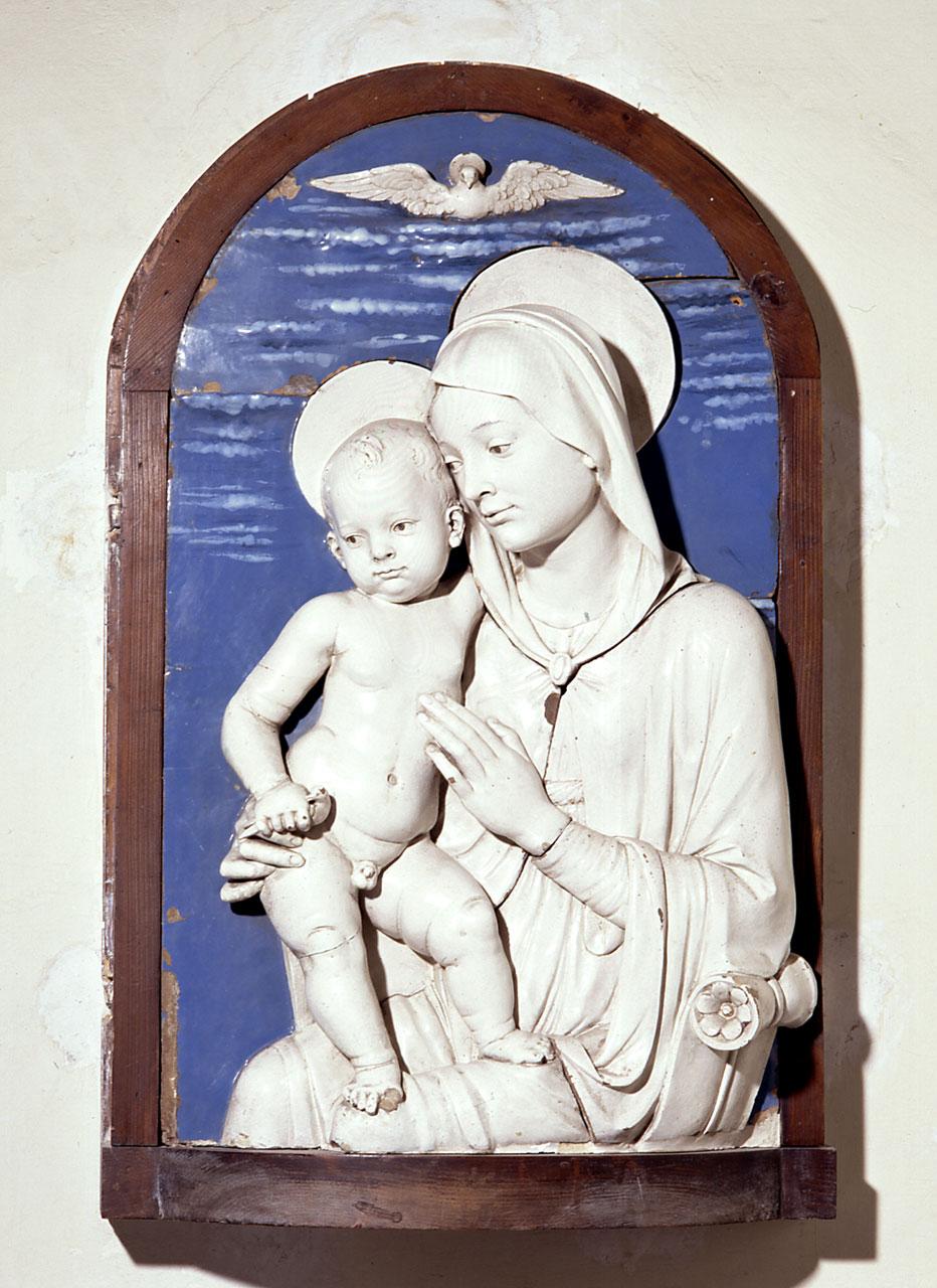 Madonna con Bambino (rilievo) by Della Robbia Andrea (sec. XV)