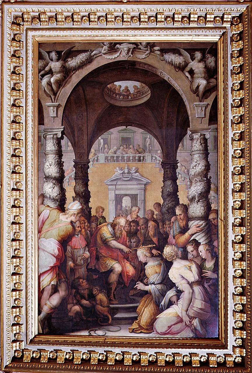 storia di Ester (soffitto dipinto) by Vasari Giorgio, Van der Straet Jan detto G