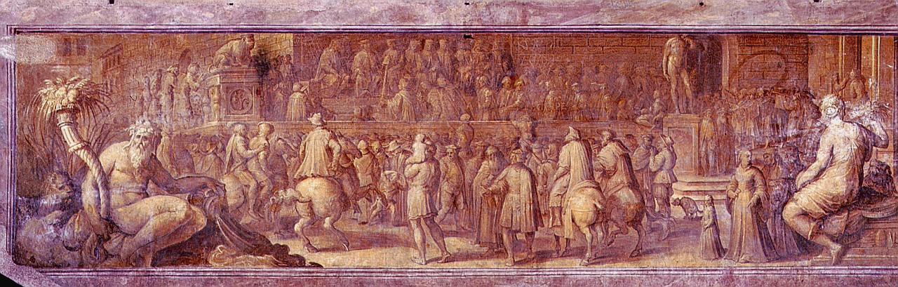 episodi della vita di papa Leone X (dipinto, ciclo) by Vasari Giorgio, Van der S