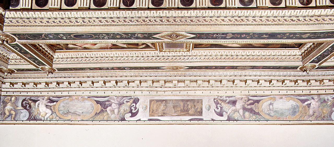 episodi di storia romana/ motivi decorativi (dipinto) by Vasari Giorgio, Van der