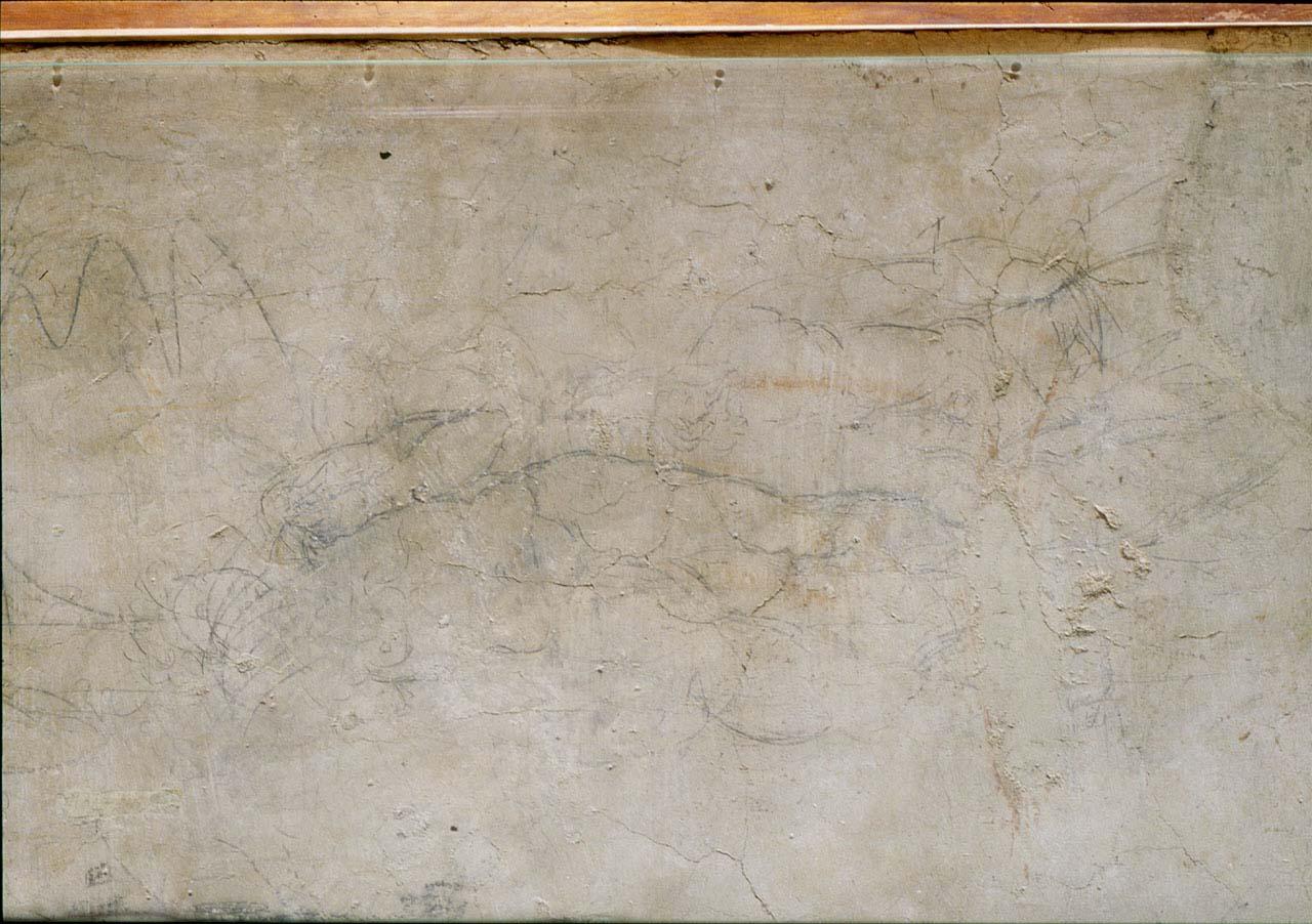 figure maschili (disegno murale) by Buonarroti Michelangelo (sec. XVI)
