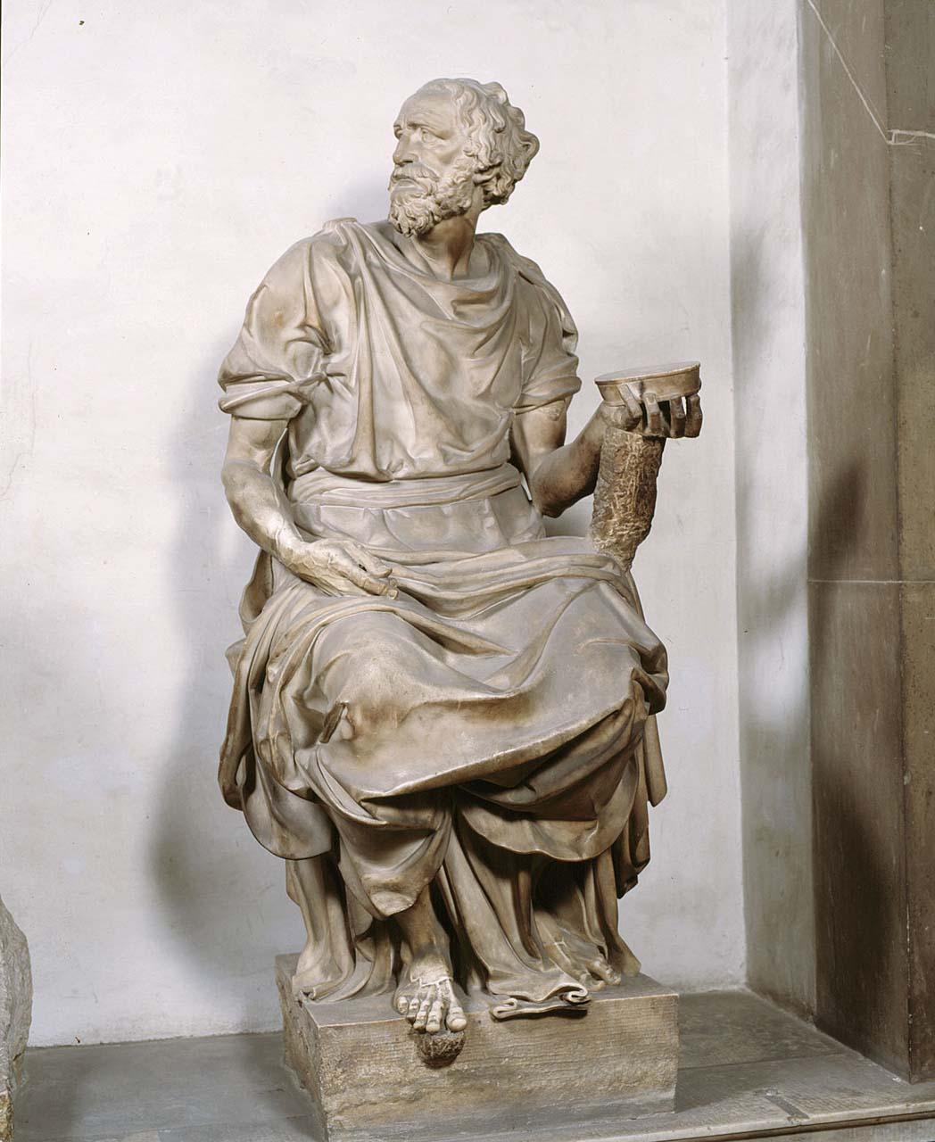 San Cosma (statua) di Buonarroti Michelangelo, Montorsoli Giovanni Angelo (sec. 