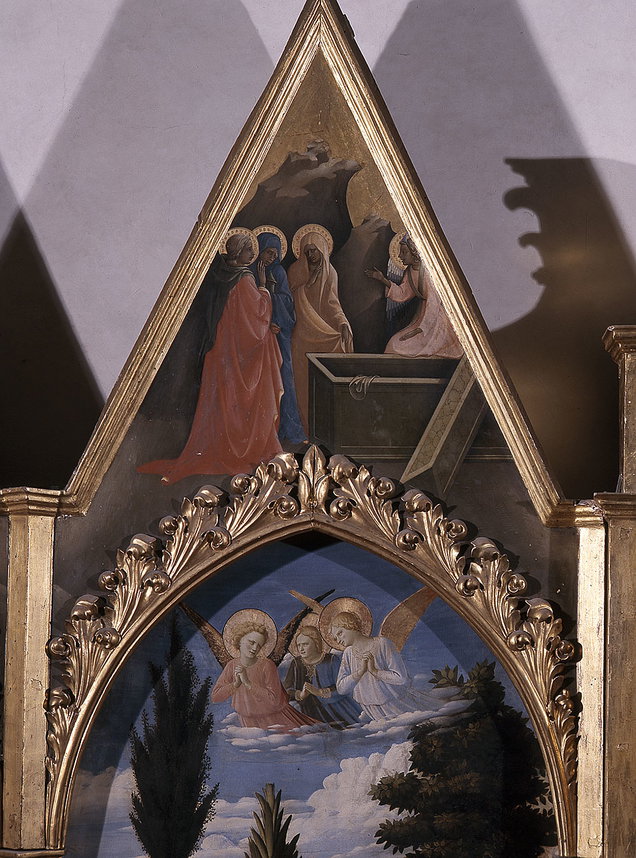 Deposizione, episodi del Nuovo Testamento, santi (dipinto) di Lorenzo Monaco, Gi 