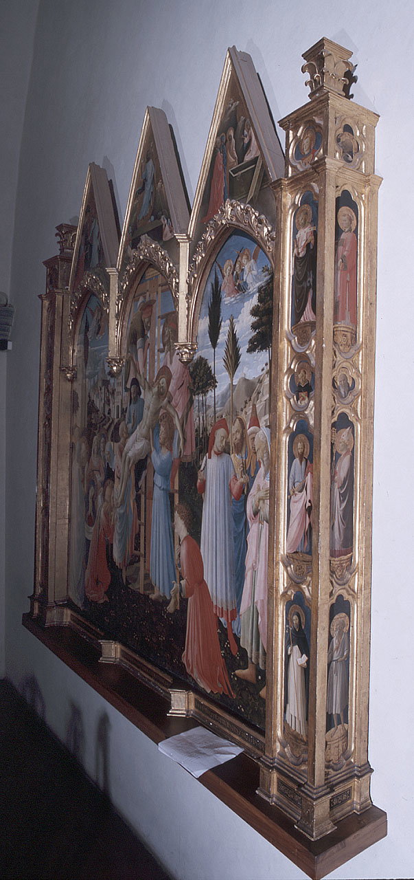 Deposizione, episodi del Nuovo Testamento, santi (dipinto) di Lorenzo Monaco, Gi 