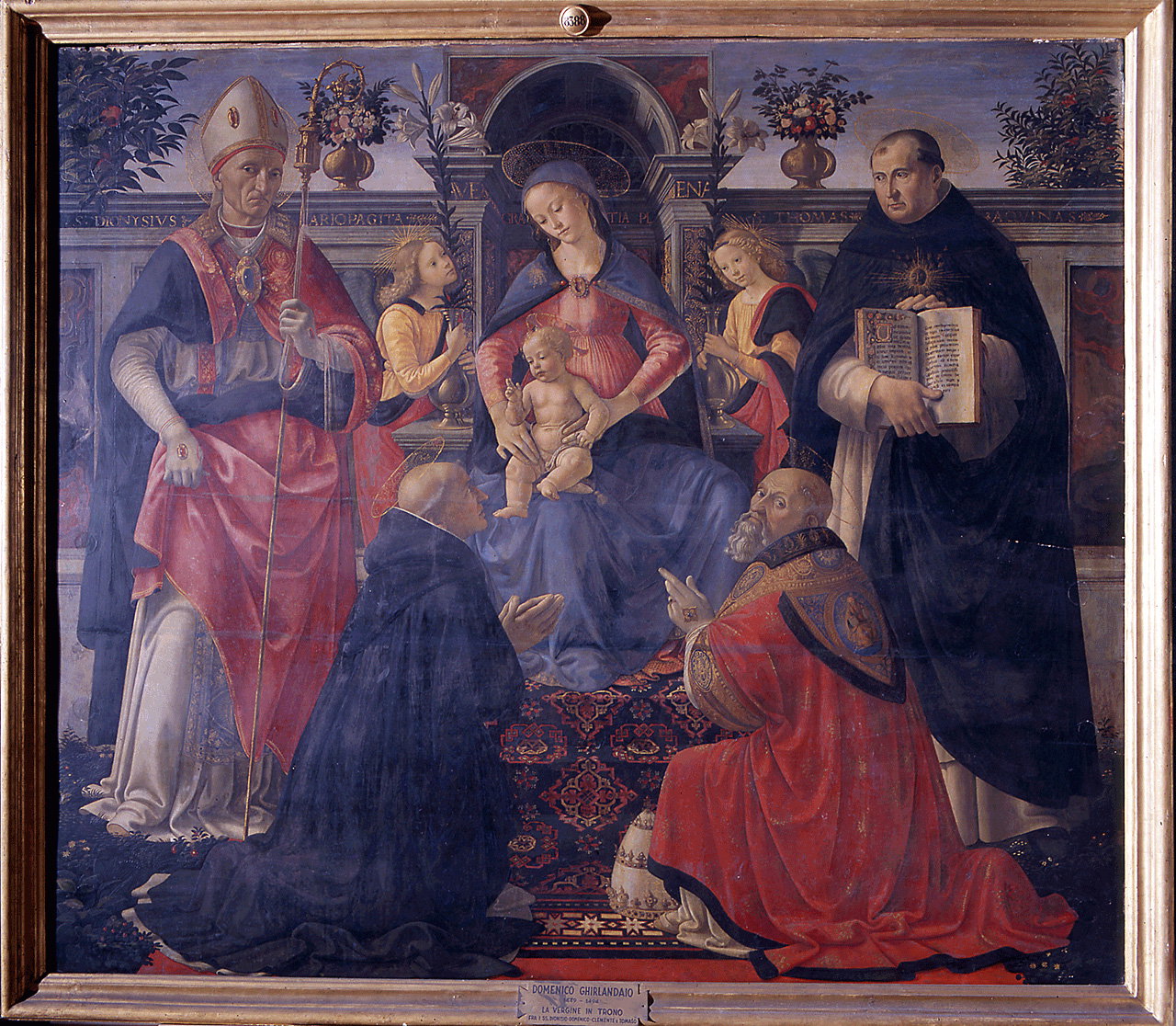 Madonna con Bambino in trono con Santi e angeli, episodi della vita di Santi (di