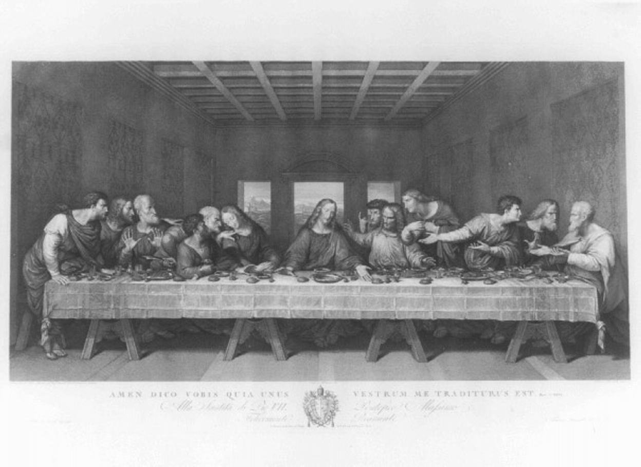 ultima cena (stampa) by Leonardo da Vinci, Matteini Teodoro, Rainaldi Francesco 