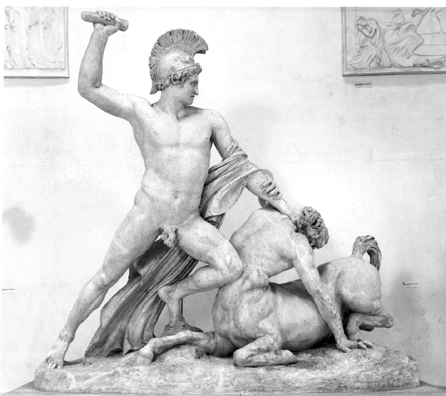 Teseo uccide il centauro by Canova Antonio (secc. XVIII/ XIX)