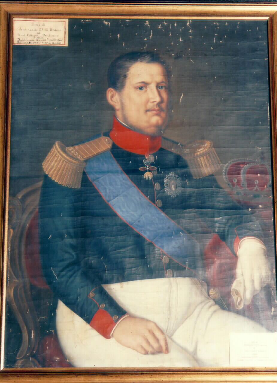 ritratto di Ferdinando II di Borbone (dipinto) - ambito siciliano (sec. XIX)